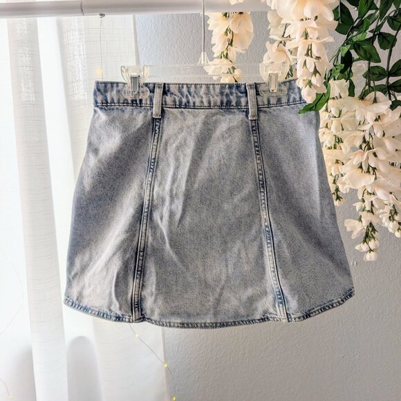 A-Line Denim Mini Skirt Size 2 | H&M - Picture 3 of 7